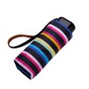 Jb Mini Flat Ladies Umbrella Rainbow Stripe,99 centimeters