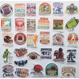50Pcs Funny Rugby Stickers Cool Rugby Bumper Decals Inspirational Rugby Quotes for Helmet Motivational Rugby Football Sayings