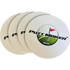 Putt Maker Putting Discs 4-Pack, Christmas Stocking Stuffer for Golfers, Golf Training Disk Accessories, Indoor/Outdoor Practice Aid, Flat Cup Ghost Hole, Great Golf Simulator Hole: Made in USA