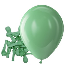 Bezente Sage Green Latex Party Balloons - 150 Pack 5 inch Round Helium Dusty Green Olive Balloons for Birthday Graduation Baby Shower Wedding Safari Jungle Theme Party Decorations