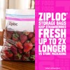 Ziploc Half Gallon Marinade Food Storage Bags for Meal Prep,