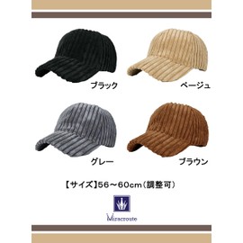 Miracroute Spring Autumn Winter Corduroy Fluffy Cap Unisex Warm Hat Korean Fashion Baseball Cap Warm Cute, gray