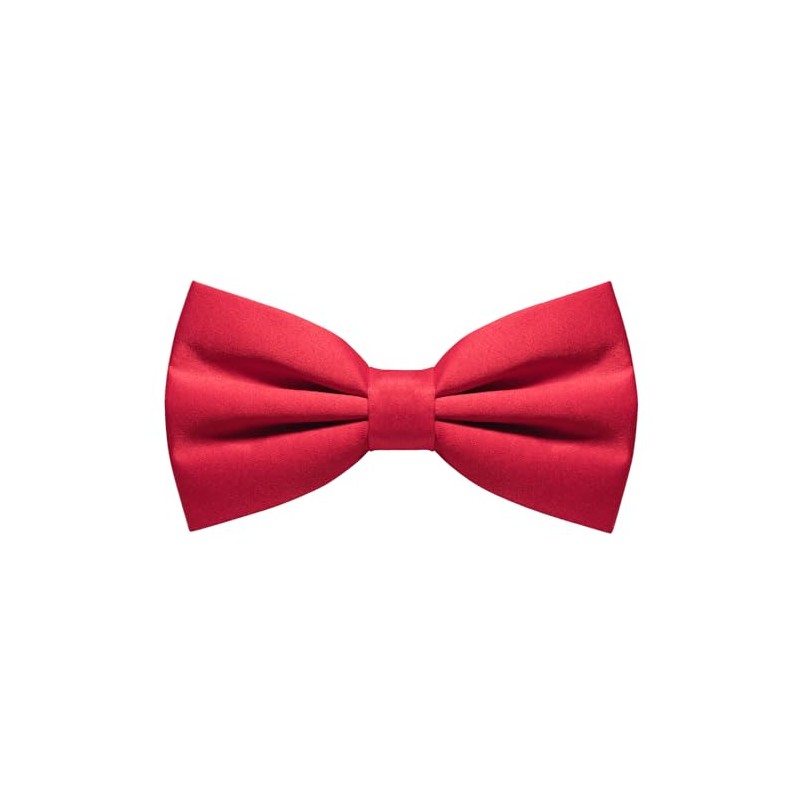 RBOCOTT Red Pre-tied Bow Tie Adjustable Bowtie for Men(21)