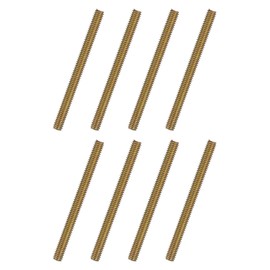 uxcell 8pcs Fully Threaded Rods 5/16x3-1/2 All Thread Studs Long Threaded Screw Carbon Steel for Furniture Garden Railing Mounting Assembly Fastening Frame Connection Colorful Zinc