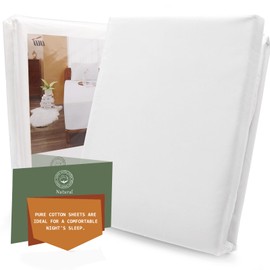 TVVCALK Fitted Sheet 120 x 200 cm, 100% Cotton Fitted Sheet, Fitted Sheet with Elasticated Edge, Jersey Fitted Sheet, Mattress Height up to 25 cm