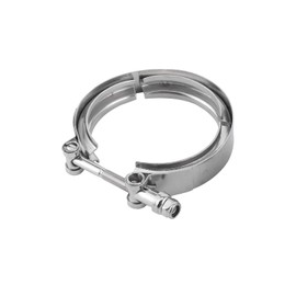 Universal Stainless Steel V Band Clamp - Leak-Proof T-Bolt Exhaust Clamp for Automotive Exhaust Systems and Turbochargers (3 inch)