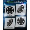 SCITOO(4-Pack) Stylish 15-Inch Black hubcaps, Compatible with Various Vehicles, Easy
