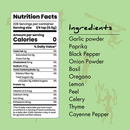 Paleo Powder All Purpose Salt Free Herb Seasoning.