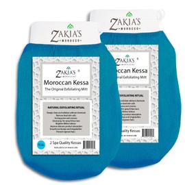 The Original Kessa - Guantes exfoliantes (2 unidades), color azul