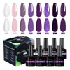 Gel Esmalte Para Uñas Uv Led Semipermanente 8 Colores