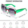 STORYCOAST Luxury Oversized Square Sunglasses for Women - Retro Big