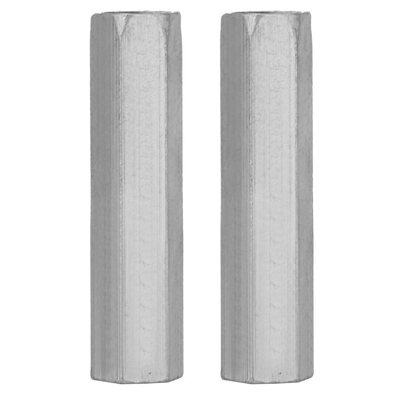 Long Nuts 2 Pcs Zinc Plated Steel M10 x 60mm