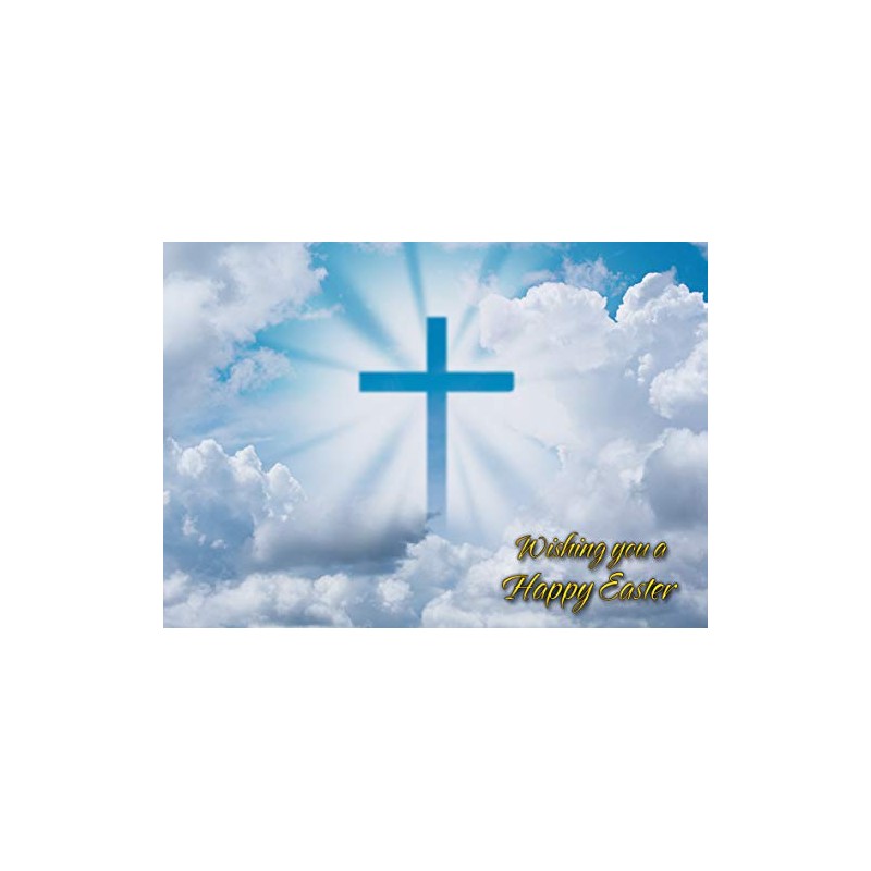Religious Easter Greeting Card - Landscape