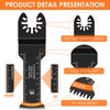 10Pcs Oscillating Saw Blades Set Quick Release Extra-Long Reach Bi-Metal