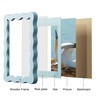THKRLOF 11x14 Picture Frame with Mat for 8x10, Wavy Edge