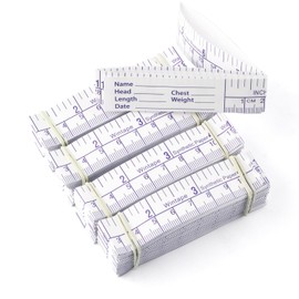 VAXATO (Pack of 100) 24Inch/60CM Paper Tape Measure, Disposable Wound Measuring Rulers，Educare Measuring Tape, Wound Measurement Tools, Medical Measurement Ruler