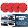 DACIRTY 4 PCS Center Coaster, 2.75 Inch Thickened PVC Soft