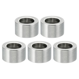 PATIKIL M10 Stainless Steel Spacers, 5 Pcs Metal Spacer Stainless Steel 10.2mm ID x 16mm OD x 10mm L Spacer Screw Standoff Round for 3/8" M10 Screw Bolts