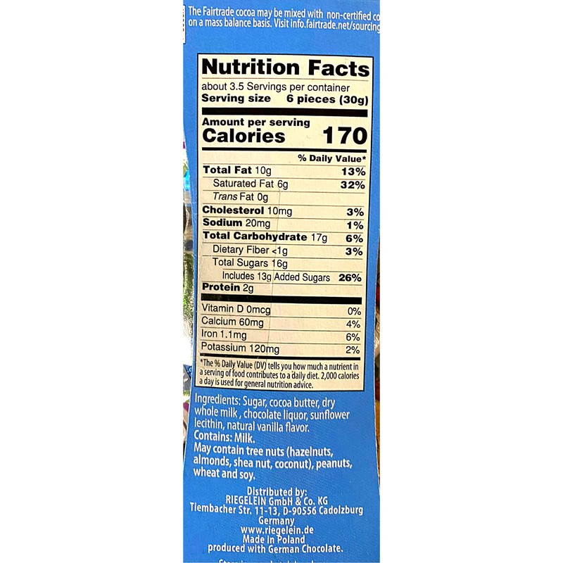 Riegelein Mini Solid Snowmen 33% Milk Chocolate Holiday Stocking Stuffer