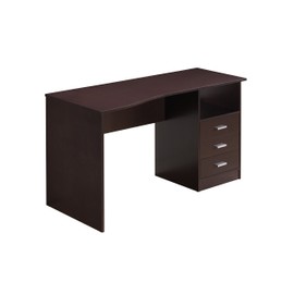 Techni Mobili Classic Computer Desk with Multiple Drawers, 29.5" x 23.6" x 51.2", Wenge