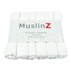 MuslinZ Premium 100% Cotton Baby Muslin Squares 70x70cms (White, Pack