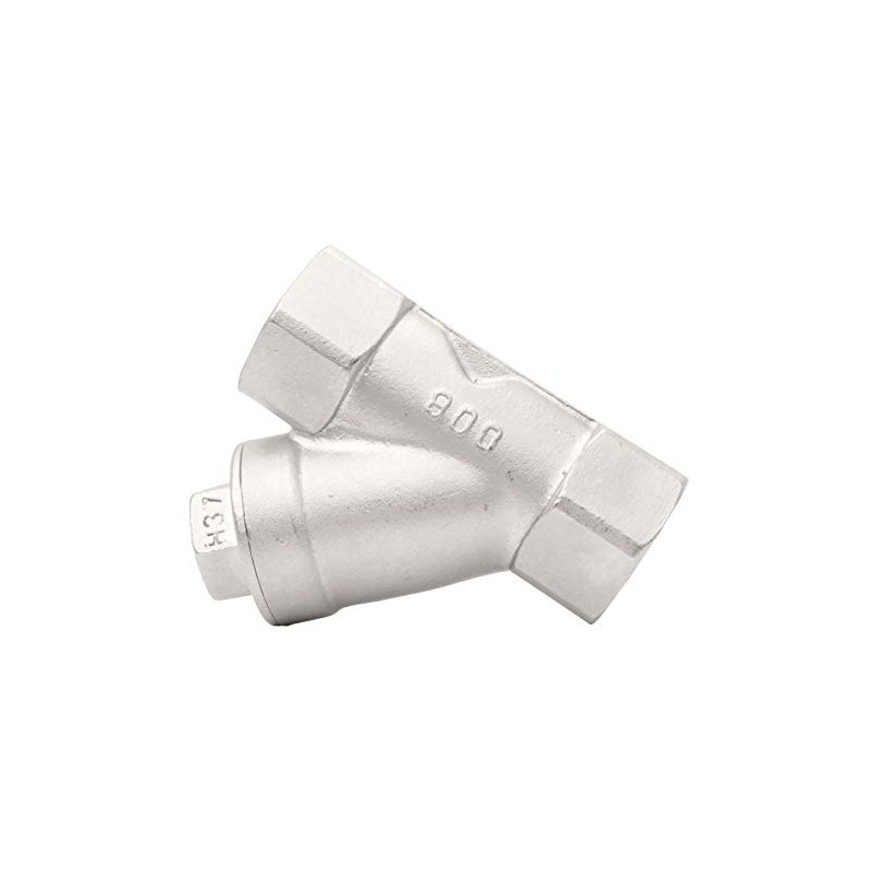 DuraChoice 1/4" Stainless Steel Y-Strainer - 800WOG, FxF NPT 100mc