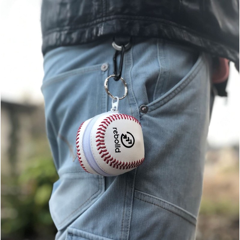 Eco Bag with Baseball Pouch [Black] Convenience Store Bag Size