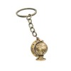 Gudeke Map Keyring Bronze Colour Earth Globe Men's Key Ring