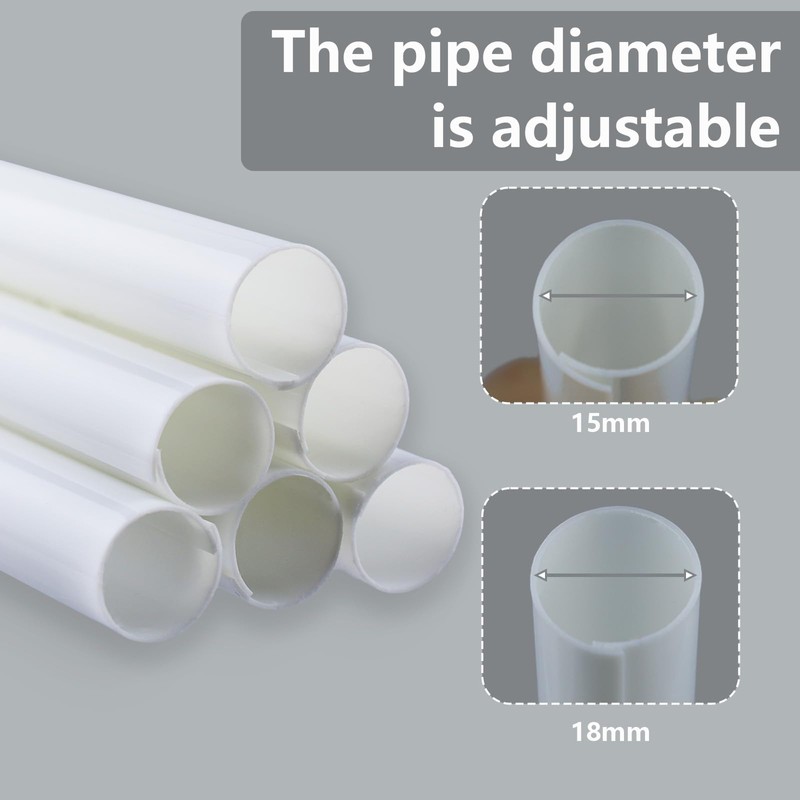 Hohitenz Pack of 10 Heating Pipe Cover White - Pipe