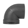 X AUTOHAUX 75mm Car Heater Warm Air Ducting Pipe Elbow