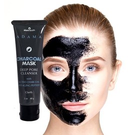 Adama Minerals Charcoal Face Mask - Deep Pore Cleanser 2 oz (Travel Size)