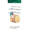 kenvc Wall Mounted Drying Rack, 31.5” Wide. 40 lbs Capacity