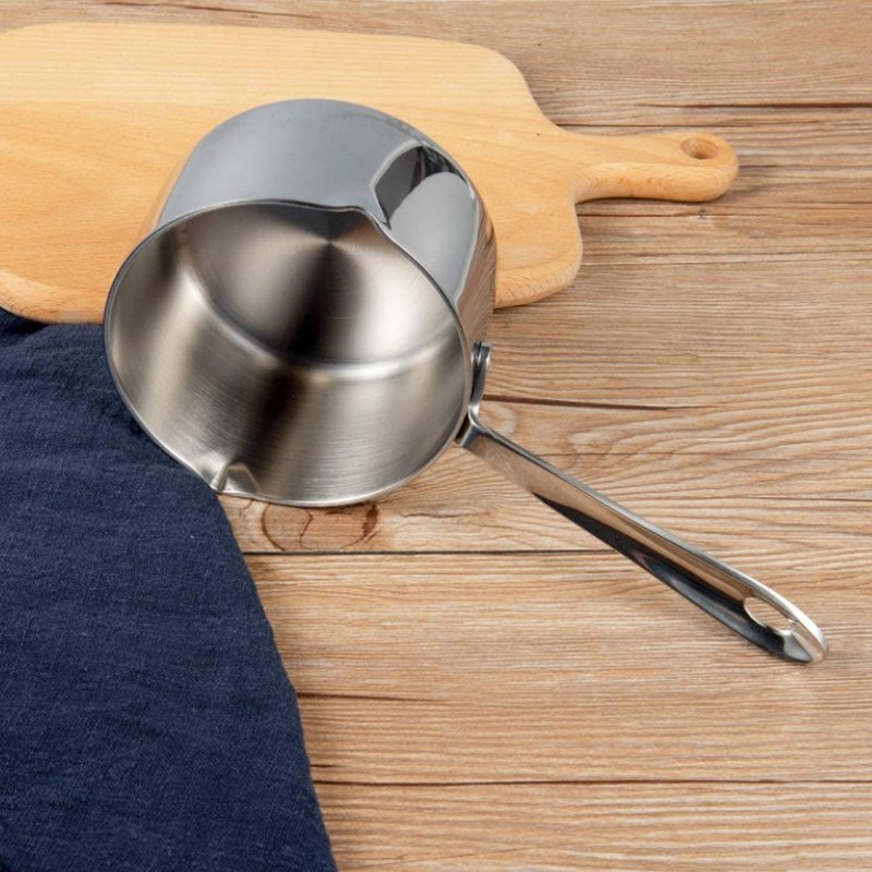 Stainless Steel Hot Milk Pot Chocolate Boiled Sugar Cheese Butter
