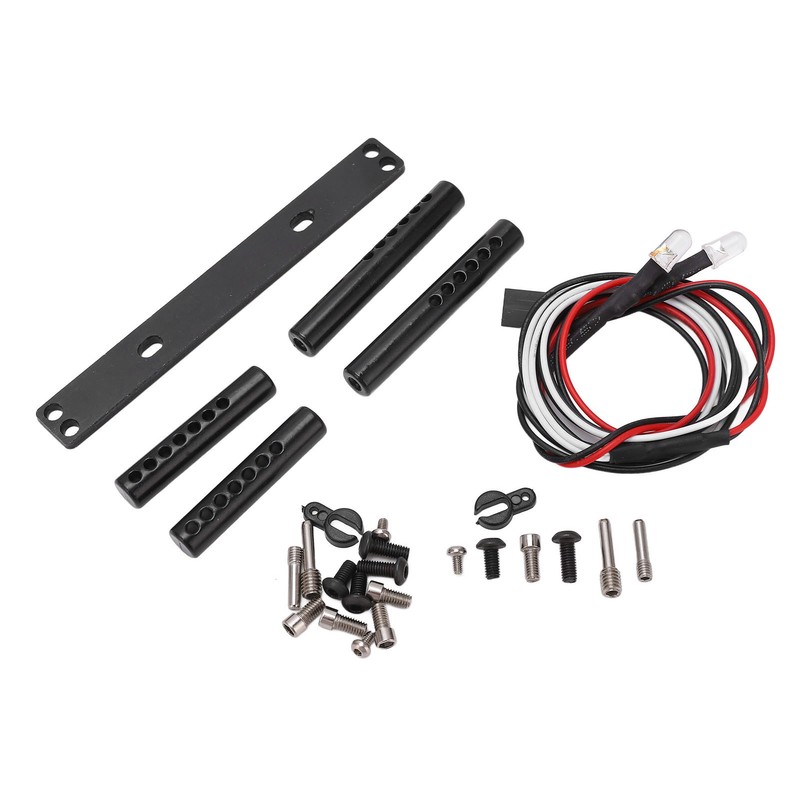 RC Front Bumper Winch Light Kit Iron Plastic High Hardness