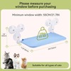 XAOSUN Cat Window Perch, Cordless Window Cat Bed with 6