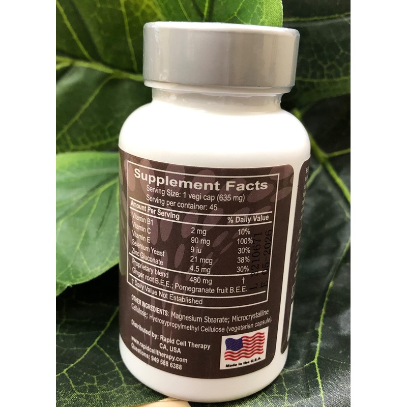 RAPID CELL THERAPY HEPACOL 45 Capsules/Bottle to Enhance Healthy Liver