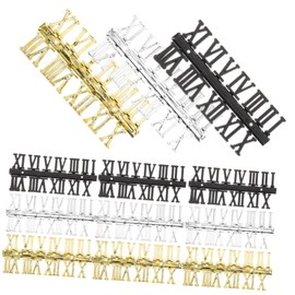 DOITOOL 12 pcs Roman Clock Numbers DIY Replacement Numerals for Wall Clock Decoration Classic Design Sturdy Easy to Use for Home Crafting