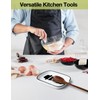 PWHINGN Funny Let's Cook Ceramic Patterned Fork Spoon Rest, White
