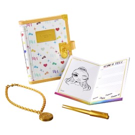 Rainbow High Secret Journal- Fashion Journal with Lock, Activity Book, Pen, and Necklace Charm to Unlock Your Creative Ideas, Kids 6-12 Years,Multicolor