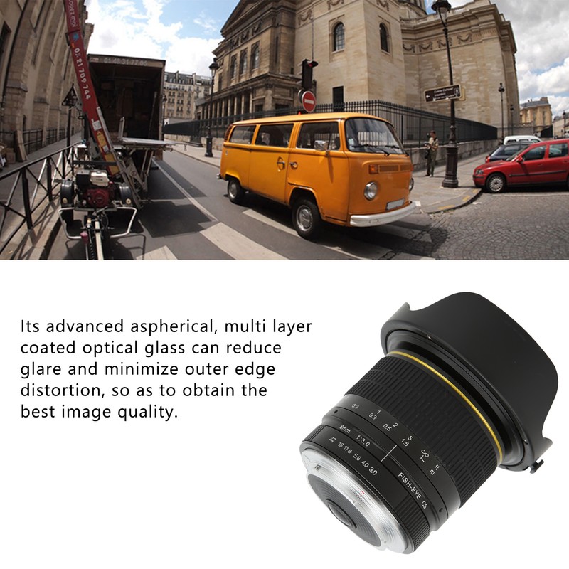 8mm F3 Ultra Wide Angle Fisheye Lens F Mount Manual