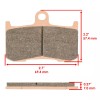 Caltric Front & Rear Brake Pads for Victory Kingpin Low