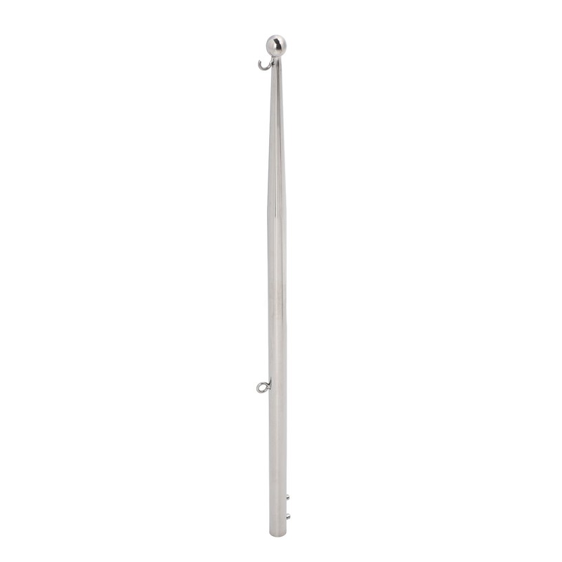 Boat Flag Pole 610mm Length Stable 316 Stainless Steel Rail