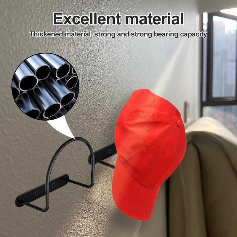RdjEokf 4 PCS Cowboy Hat Rack, Metal Wall Mounted Baseball