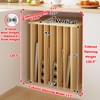 7 Tier Wooden Tray Dividers for Cabinets Cookie Sheet Organizer