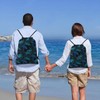 Dark Blue Sea Turtle Drawstring Bags Drawstring Gym Bag Waterproof