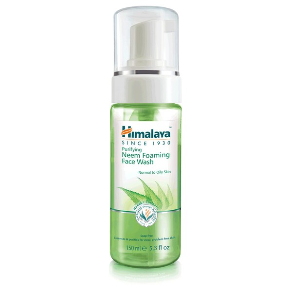 Himalaya Herbal Cleansing, Neem Face Wash, Natural Facial Cleanser with Oil Control Thoroughly Cleanses Pores and Relieves Acne