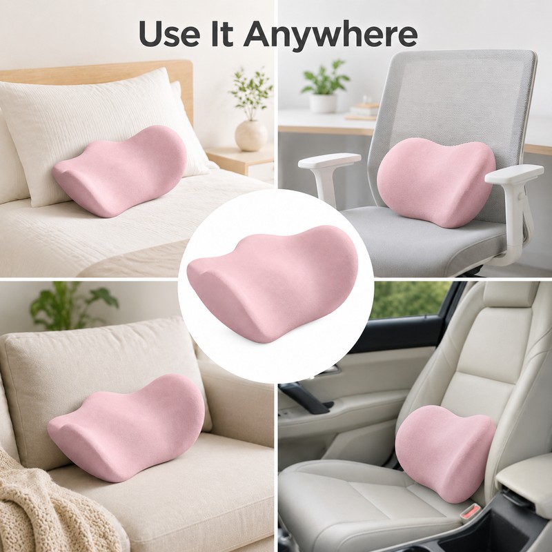 Lumbar Support Cushion for Bed and Chair - Memory Cotton