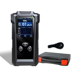 WeGoIOT 2.4" Rechargeable Nuclear Radiation Detector Geiger Counter Radiation Dosimeter, Real-time Detection of Exceeding The Standard Alarm, Four Alarm Modes,5 Dosage Units Switched