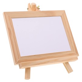 Operitacx 1 Set Chalkboard Calligraphy Painting Board Desktop Easel Movable Decoration Children Painting Easel Office Sign Table Easels for Painting Pizarrones Para Niños White Woods