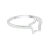 TISHAVI Star Shape Sterling Silver Ring, Size 9, 925 Silver